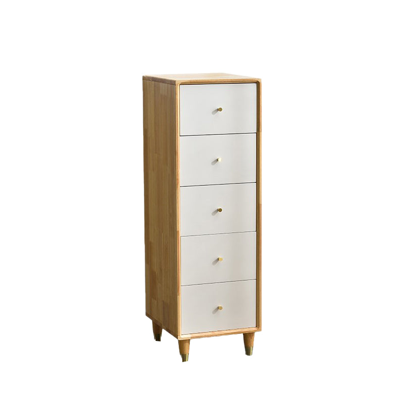 Modern Wood Cabinet Square Straight Legs Side Cabinet with Drawer