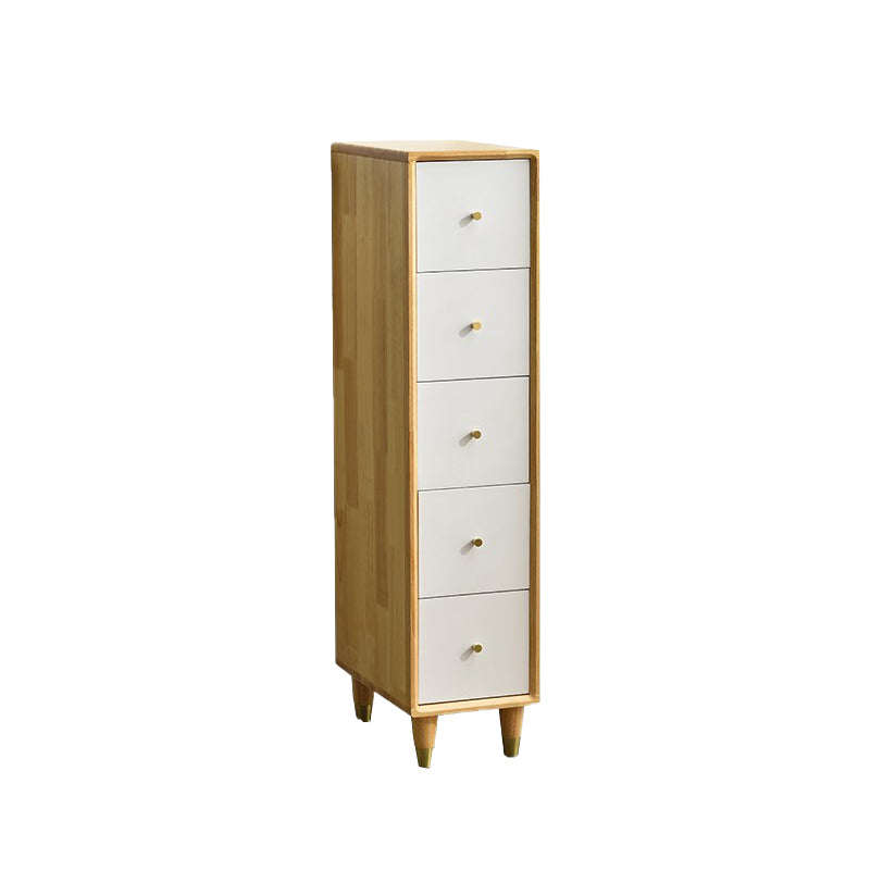 Modern Wood Cabinet Square Straight Legs Side Cabinet with Drawer
