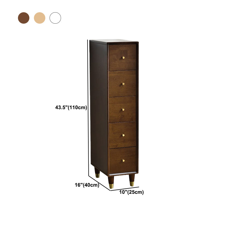 Modern Wood Cabinet Square Straight Legs Side Cabinet with Drawer