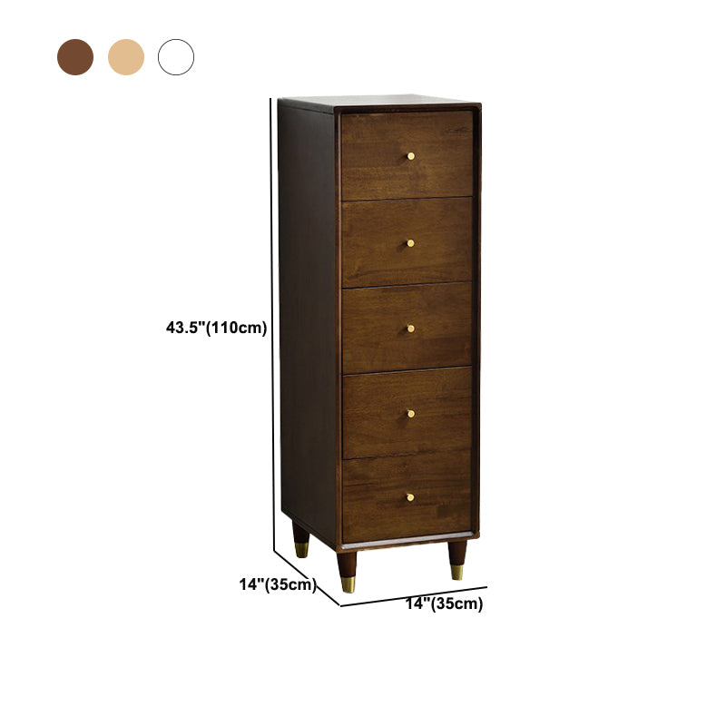 Modern Wood Cabinet Square Straight Legs Side Cabinet with Drawer