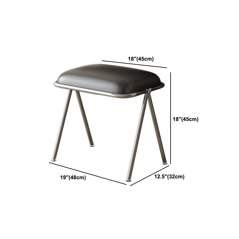 Glam Makeup Vanity Set with Glass Top, Black Vanity Dressing Table Set