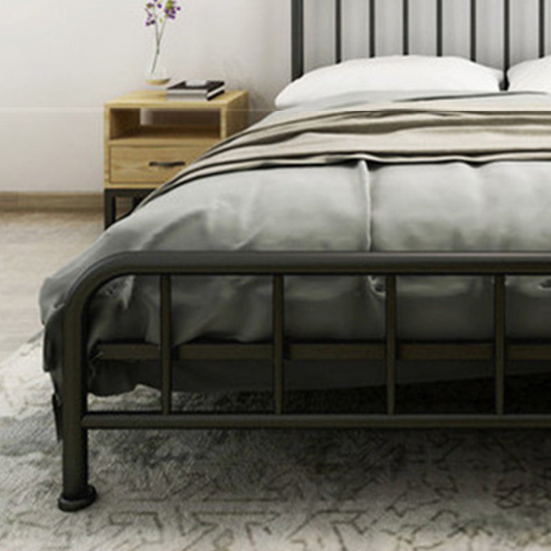 Modern Metal Headboard Bed Arched Open-Frame Bed with Metal Legs