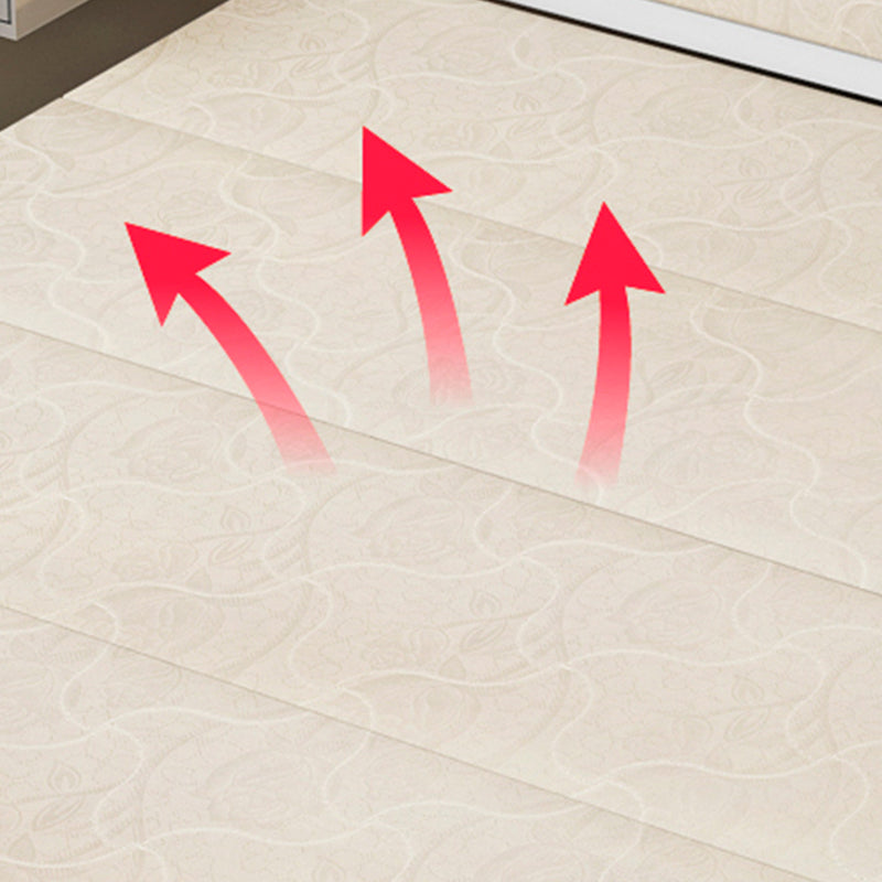 Modern Rectangular Bed Minimalist Panel Iron Bed with Headboard