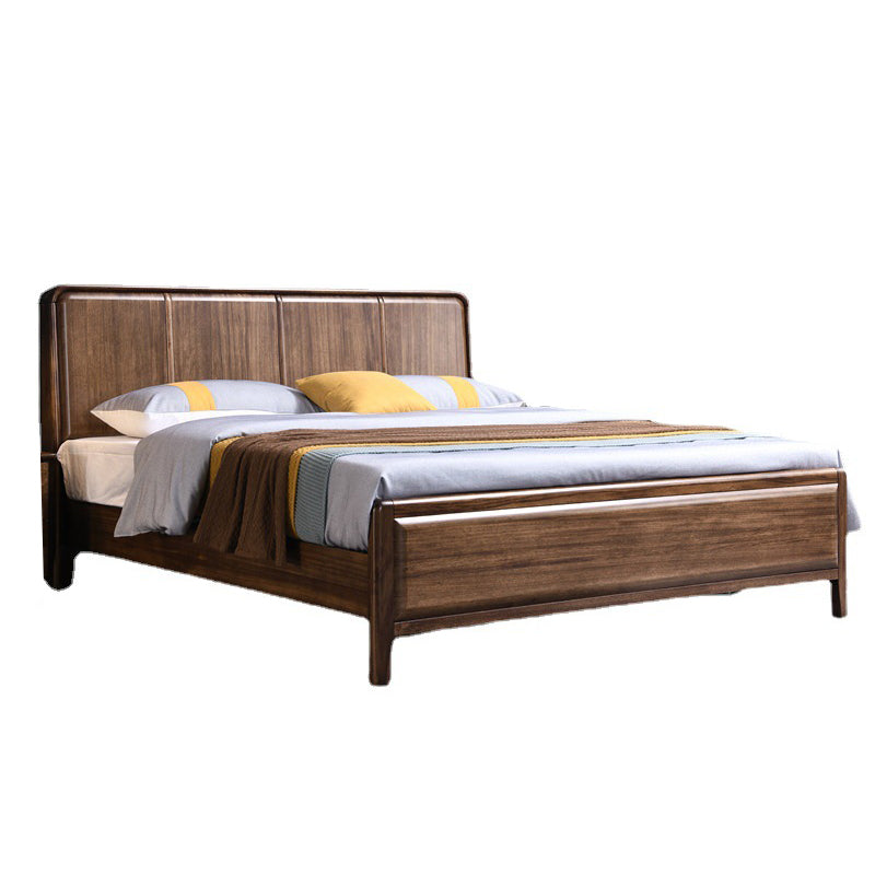 84.65 inch Wide Traditional Bed Frame Wooden Bed with Headboard