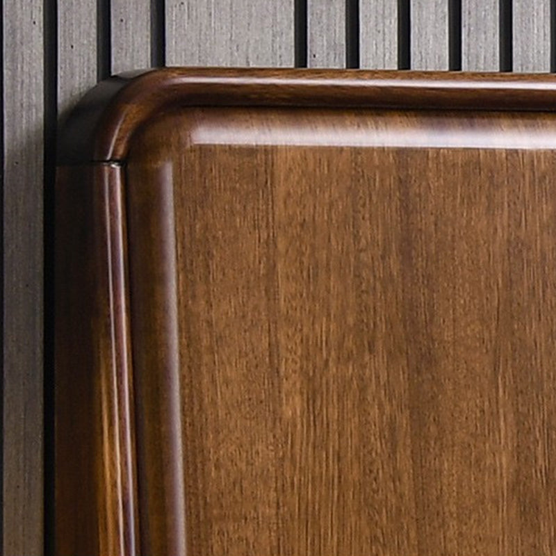 84.65 inch Wide Traditional Bed Frame Wooden Bed with Headboard