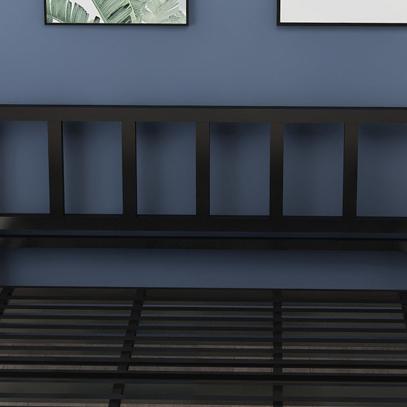 Modern Metal Folding Bed Rectangular Open-Frame Bed with Metal Legs