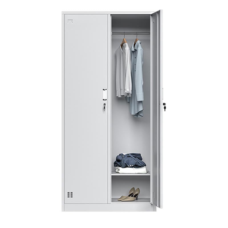 Contemporary Style Metal Wardrobe White Colour Wardrobe Closet for Home