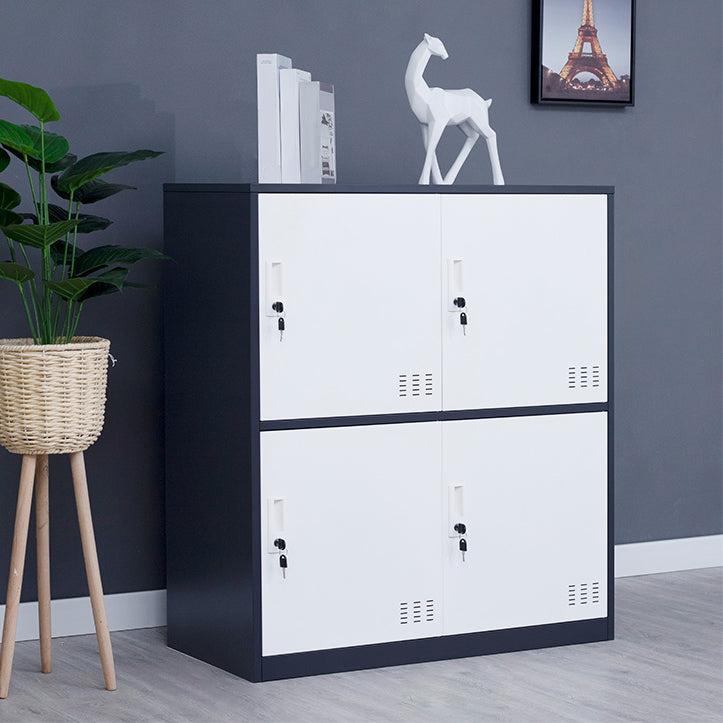 Steel Non-Hanging Storage Cabinet Modern Cabinet with Hinged Doors