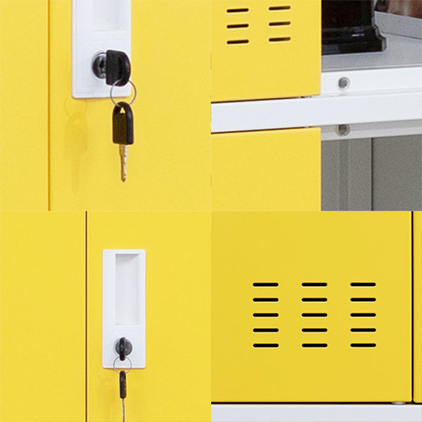 Steel Non-Hanging Storage Cabinet Modern Cabinet with Hinged Doors