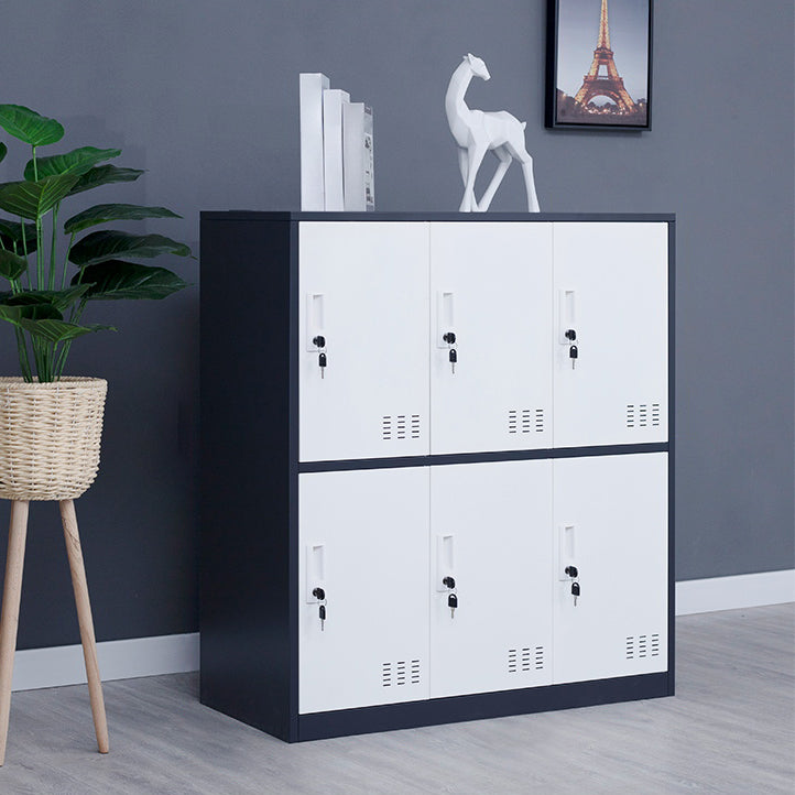 Steel Non-Hanging Storage Cabinet Modern Cabinet with Hinged Doors