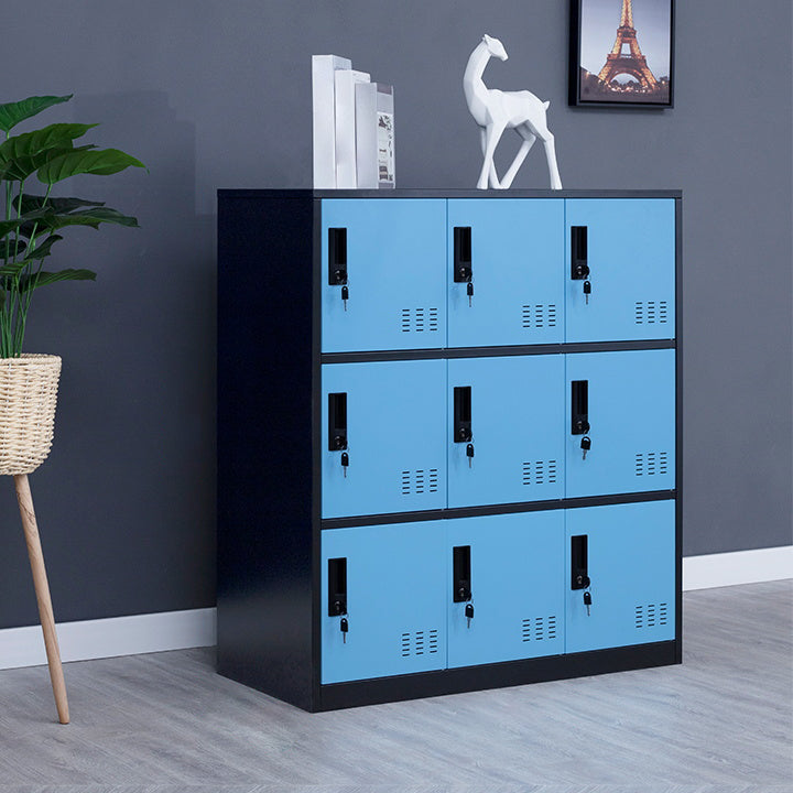 Steel Non-Hanging Storage Cabinet Modern Cabinet with Hinged Doors