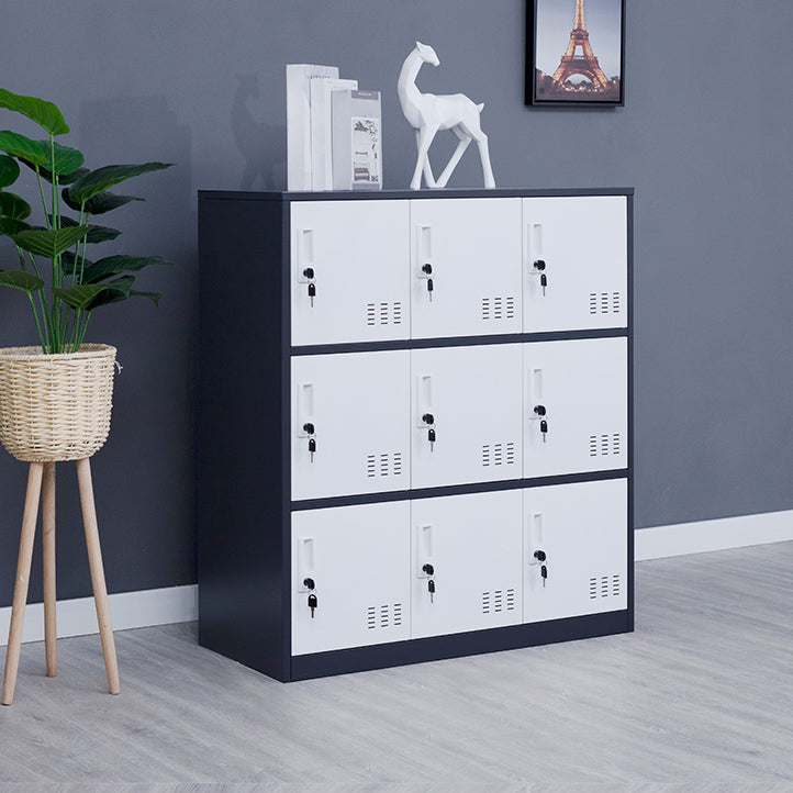 Steel Non-Hanging Storage Cabinet Modern Cabinet with Hinged Doors