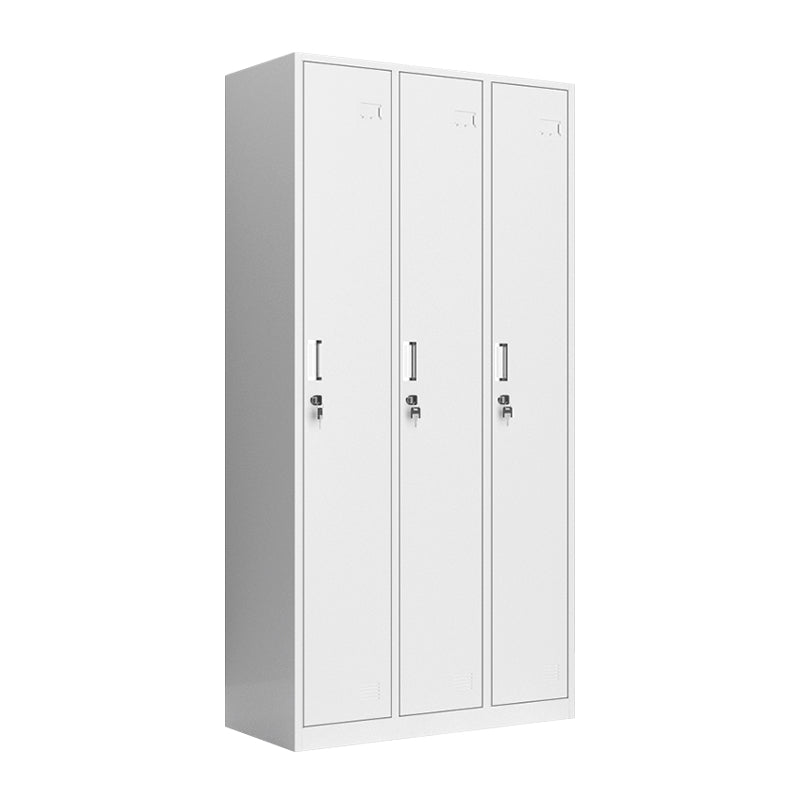 Contemporary Wardrobe White Colour Steel Wardrobe Closet with Doors