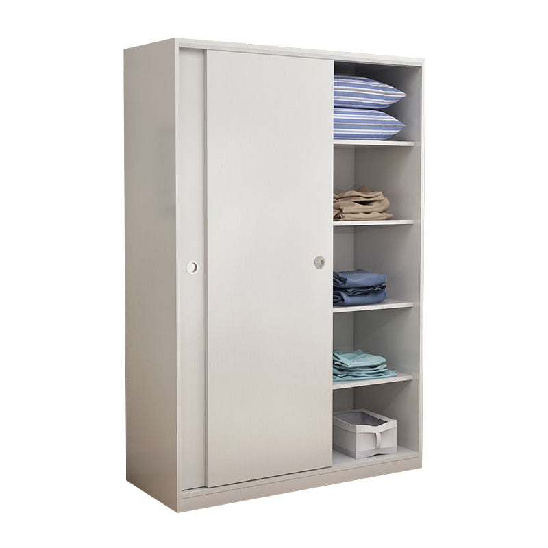 Two Doors Wardrobe Armoire Modern Engineered Wood Wardrobe Closet