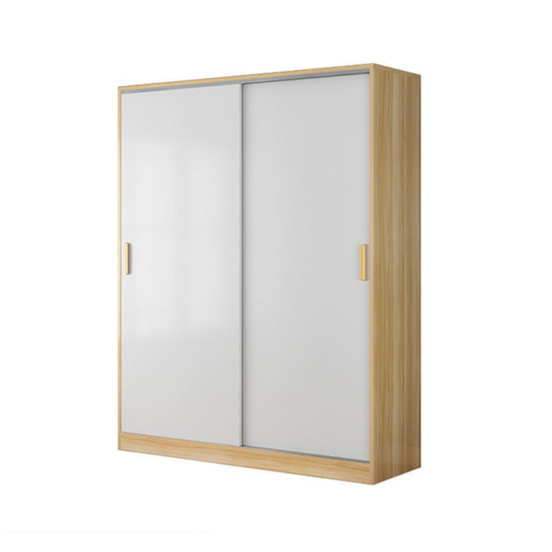 Engineered Wood Wardrobe Closet Modern Wardrobe Cabinet with Shelves