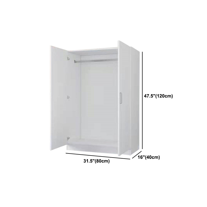 Engineered Wood Wardrobe Closet Modern Wardrobe Cabinet with Shelves