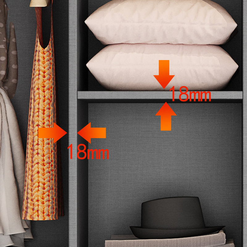 White Colour Wooden Wardrobe Soft Close Door Wardrobe Closet for Home