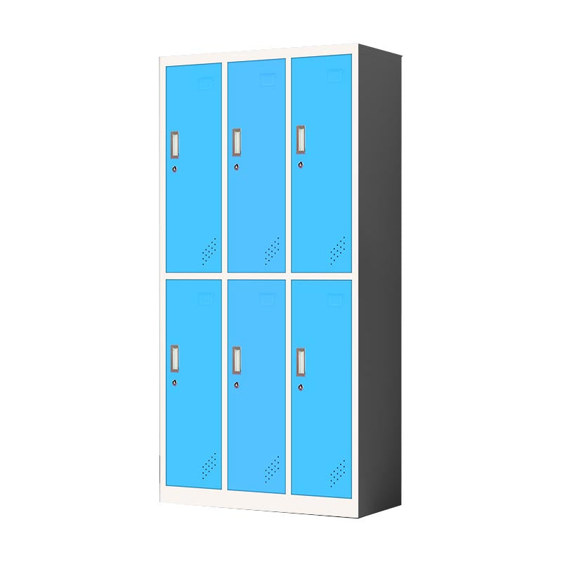 Metal Matte Finish Cabinet Contemporary Style Storage Cabinet with Hinged Doors