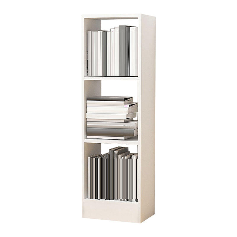 Contemporary Closed Back Book Shelf Engineered Wood Office Bookcase with Shelves