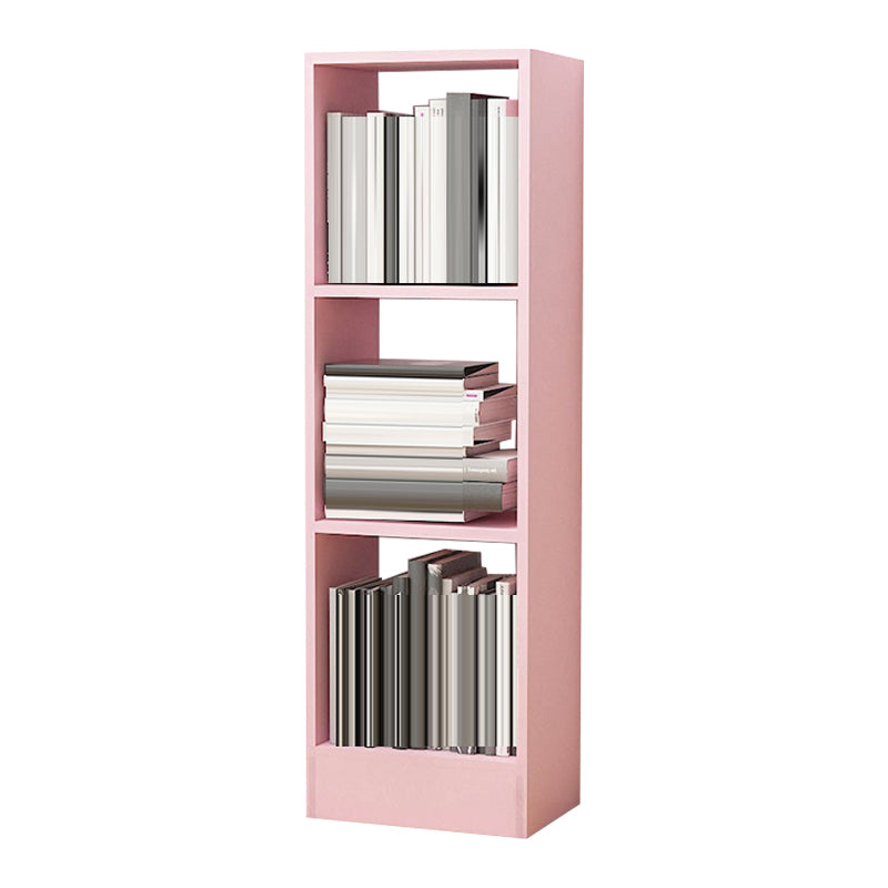 Contemporary Closed Back Book Shelf Engineered Wood Office Bookcase with Shelves