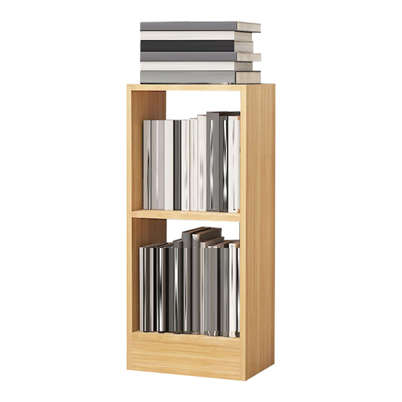 Contemporary Closed Back Book Shelf Engineered Wood Office Bookcase with Shelves