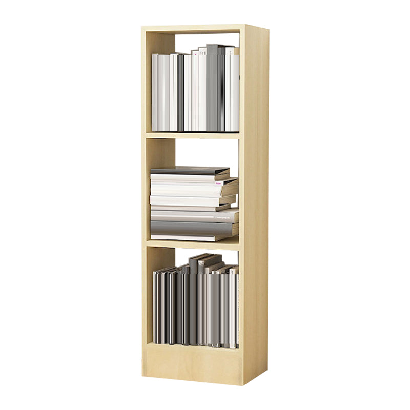 Contemporary Closed Back Book Shelf Engineered Wood Office Bookcase with Shelves