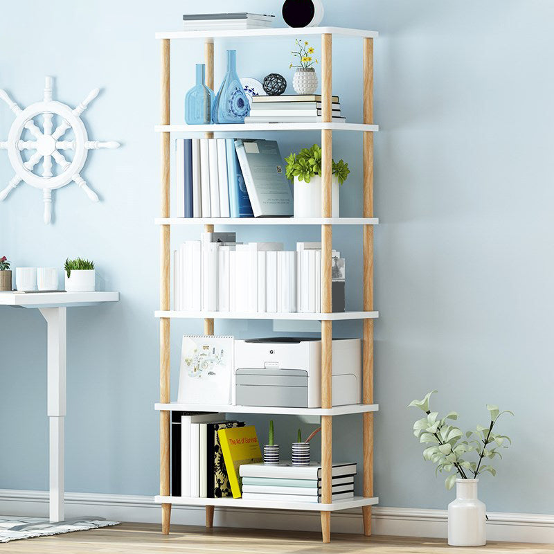 Modern Etagere Wooden Book Shelf Open Shelf Bookcase for Home