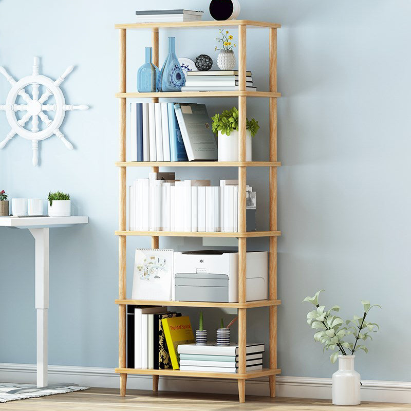 Modern Etagere Wooden Book Shelf Open Shelf Bookcase for Home