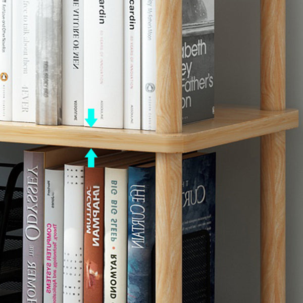 Modern Etagere Wooden Book Shelf Open Shelf Bookcase for Home