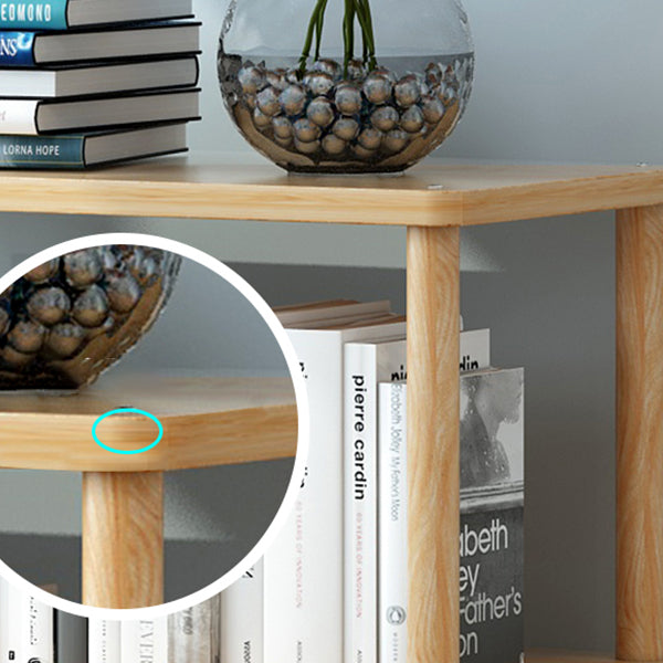 Modern Etagere Wooden Book Shelf Open Shelf Bookcase for Home