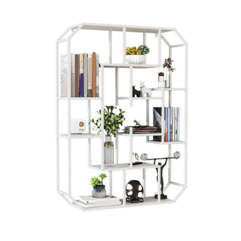 7.1" W Wall Unit Book Shelf Metal Open Shelf Bookcase for Home
