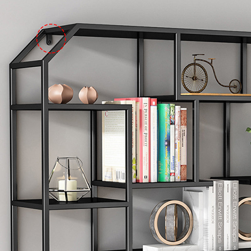 7.1" W Wall Unit Book Shelf Metal Open Shelf Bookcase for Home