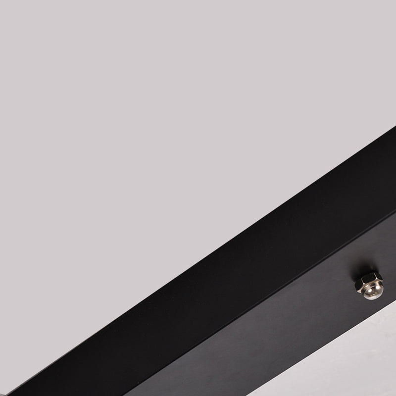 Black Geometrical over Island Lighting Simplicity Aluminum LED Hanging Lamp