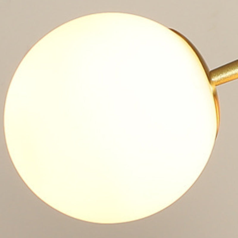 Glass Globe Shaded Ceiling Light Industrial Metal Kitchen Island Lighting