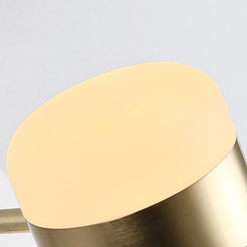 Half Cylinder Shade Metal Wall Sconce Modern Style 1 Light Reading Wall Mount Lighting