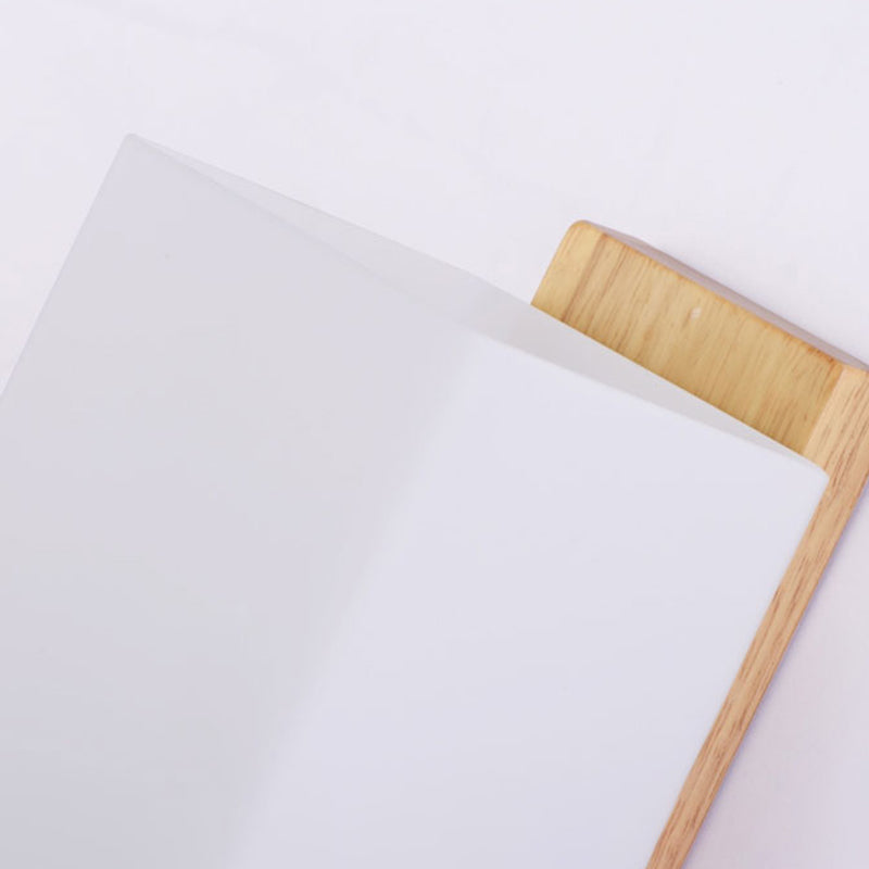 Rectangular Wall Sconce Lighting Modern Style Wood 1 Light Wall Mounted Light