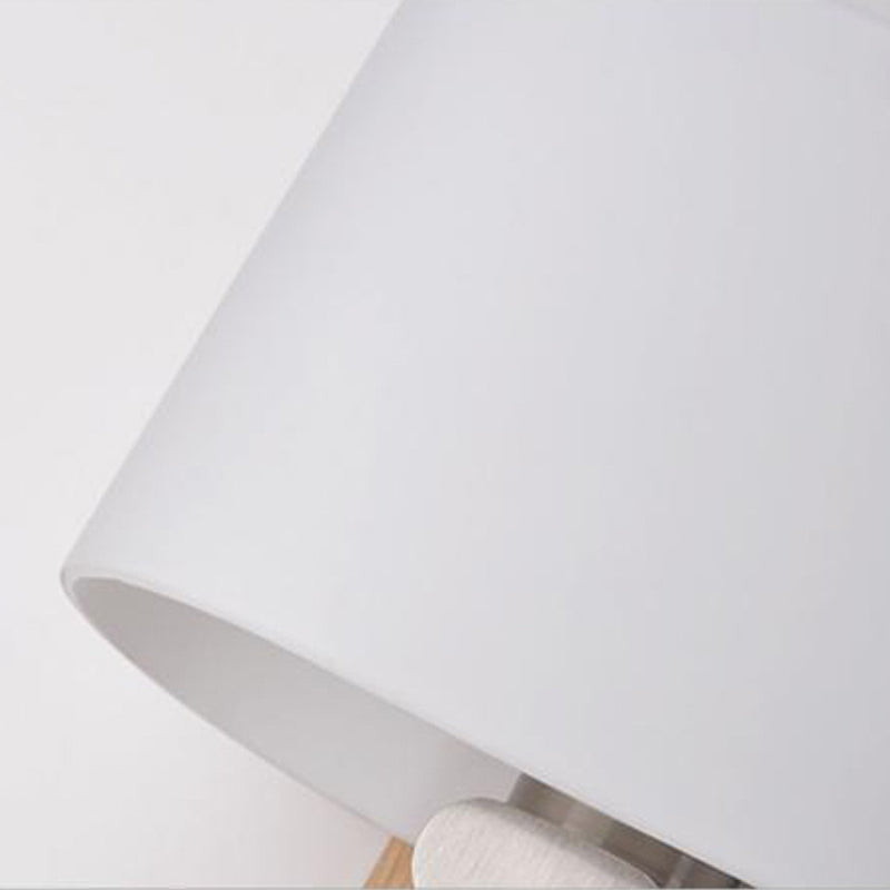 Oval Wall Sconce Lighting Modern Style Wood 2 Lights Wall Mounted Light