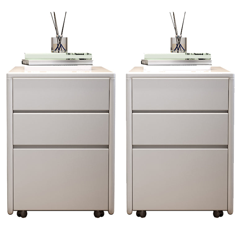 Solid Wood Bedside Cabinet Modern Minimalist Bedside Table with Drawers