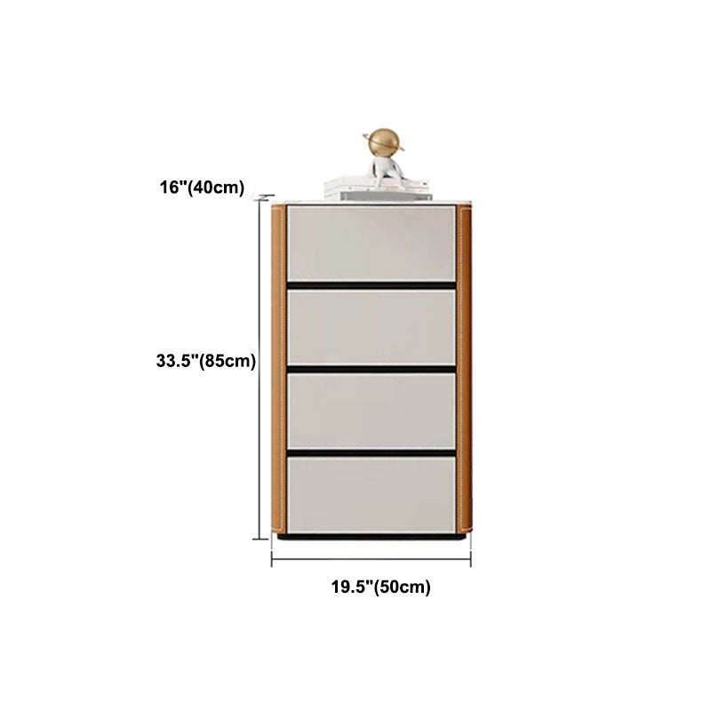 15.6-inch Width Glam Dresser Stone Storage Chest with 2/3/4 Drawers