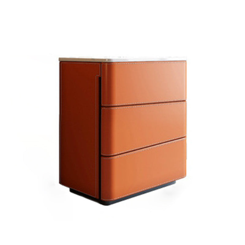 Contemporary Chest Bedroom Stone Vertical Storage Chest with Drawers