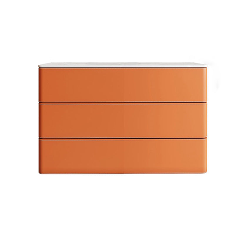 Contemporary Chest Bedroom Stone Vertical Storage Chest with Drawers