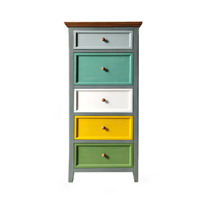 Nautical Vertical Bedroom Chest Wooden 16"Wide Storage Chest