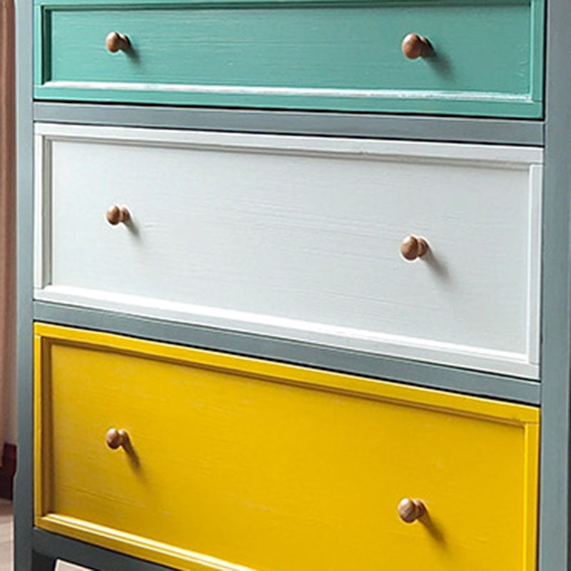 Nautical Vertical Bedroom Chest Wooden 16"Wide Storage Chest