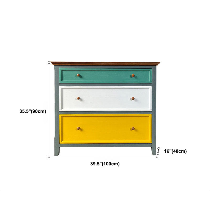 Nautical Vertical Bedroom Chest Wooden 16"Wide Storage Chest