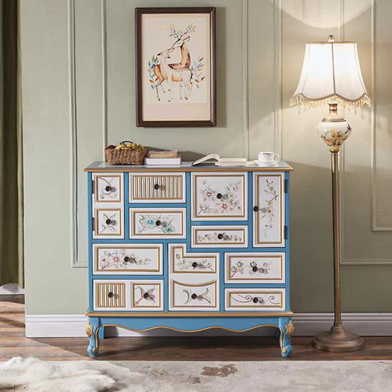 Coastal Storage Chest Manufactured Wood Dresser for Bedroom , 39.78" X 15.6" X 35.88"