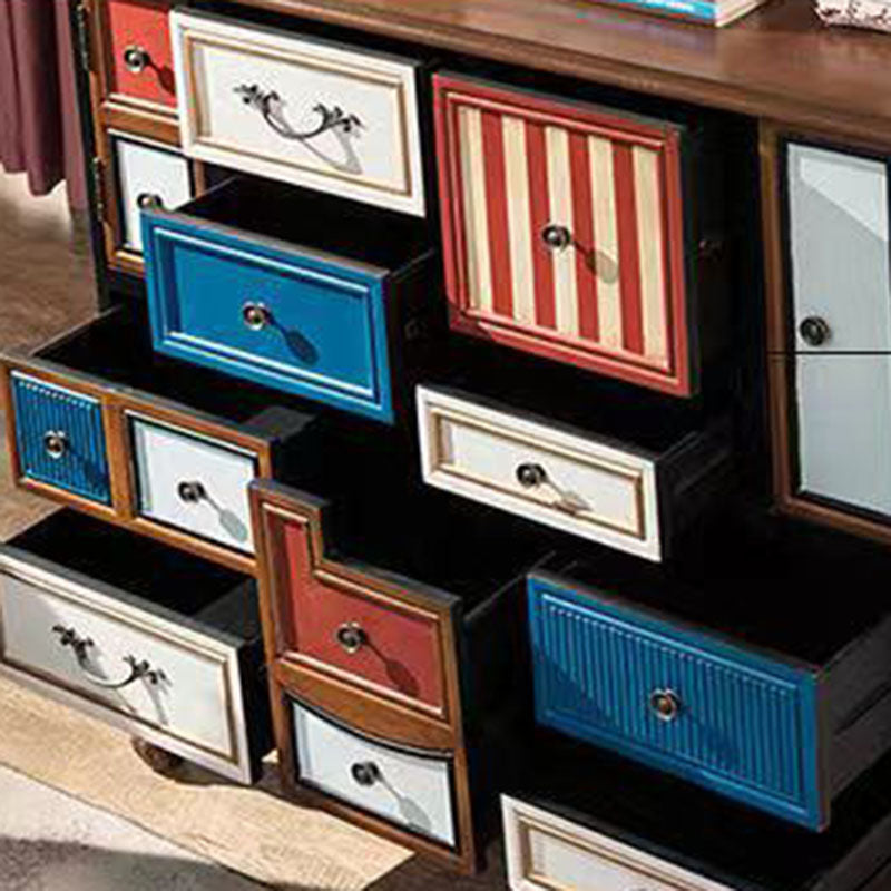 Coastal Storage Chest Manufactured Wood Dresser for Bedroom , 39.78" X 15.6" X 35.88"