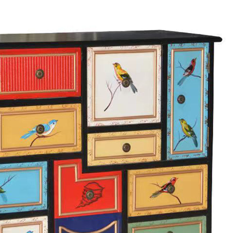 Coastal Storage Chest Manufactured Wood Dresser for Bedroom , 39.78" X 15.6" X 35.88"