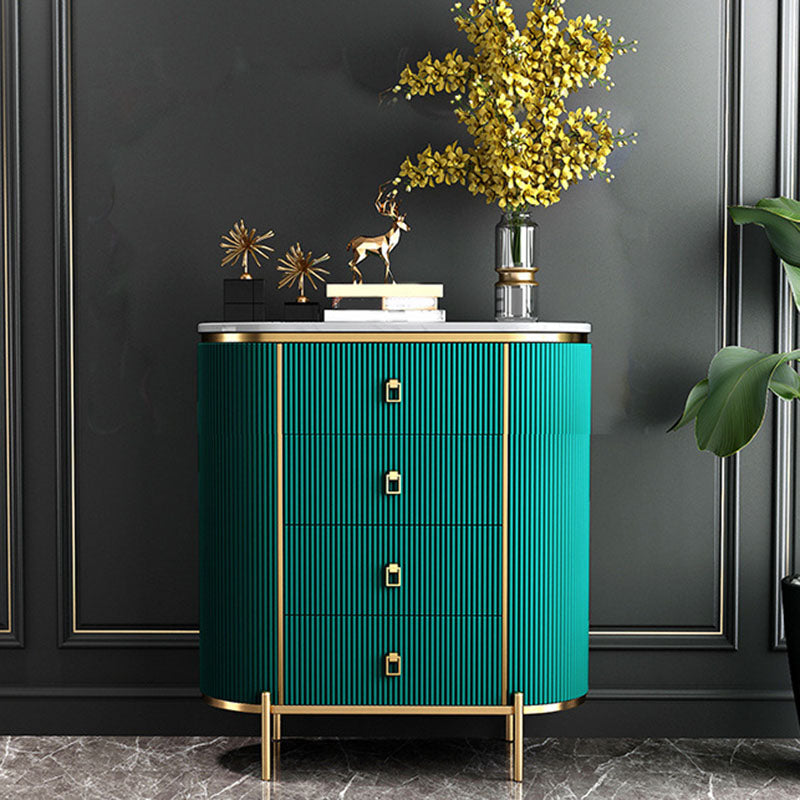 15.6-inch Width Glam Storage Chest Stone Dresser with 3/4 Drawers