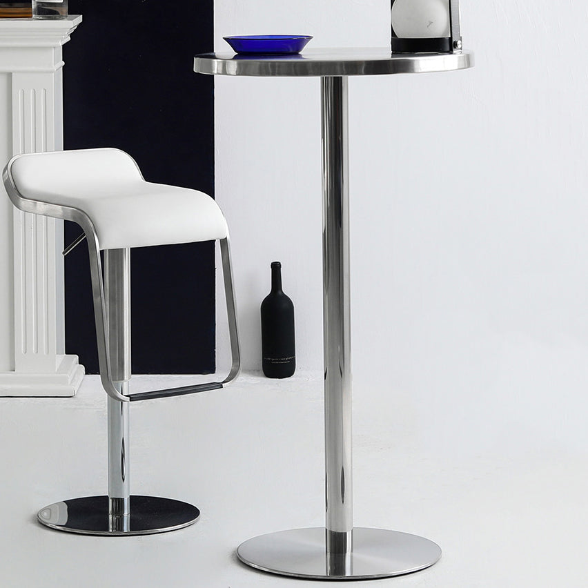 Industrial Style Pub Table Bar Height Metal Bar Table for Indoor