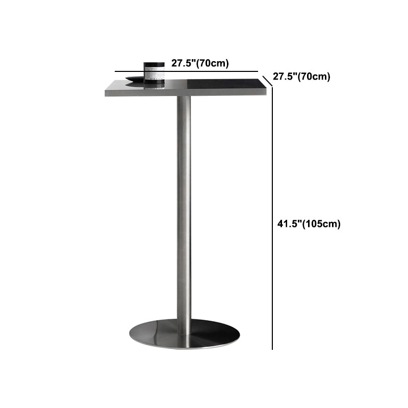 Industrial Style Pub Table Bar Height Metal Bar Table for Indoor